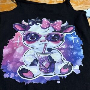Cute Cow Graphic Tank Top